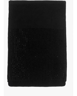 Moda In Pelle Paloma Diamante Scarf - Black