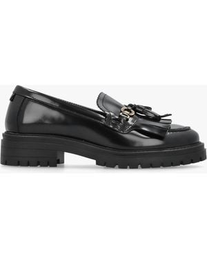 Barbour Ava Leather Loafers - Black