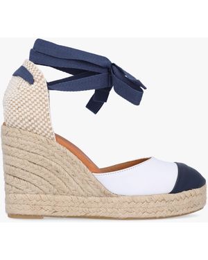 Daniel Kendall Toe Cap Wedge Espadrilles - Blue