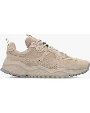 Flower Mountain Wave Hairy Suede Trainers - White