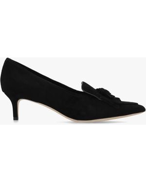 Ralph Lauren Adrienne Kitten Heel Court Shoes - Black