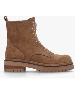 Daniel Istuds Zip Front Ankle Boots - Brown