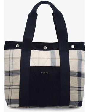 Barbour Healy Quilted Dress Tote Bag - Blue
