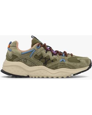 Flower Mountain Yamabushi Uni Suede & Nylon Trainers - Green