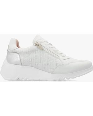 Wonders Kyoto 71 Heartfly Wedge Trainers - White