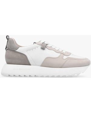 Kennel & Schmenger Pitch Neutral & Leather Sneakers - White