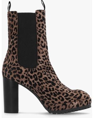 Animal print booties for women sales