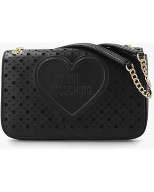 Love Moschino Heart Basket Nero Shoulder Bag - Black