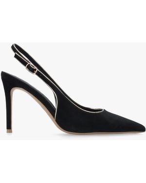 Daniel Rejoice Piped Trim Sling Back Heeled Court Shoes - Black