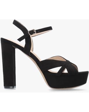 Daniel Avery Black Platform Heeled Sandals