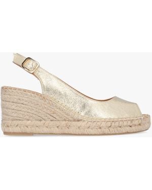 Daniel Kate Peep Toe Wedge Espadrilles - Natural