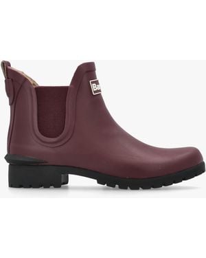 Barbour Kirkton Fig Birchwood Chelsea Wellingtons - Purple