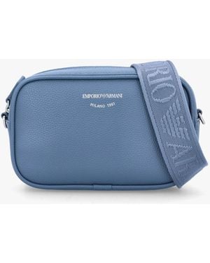 Emporio Armani Cervo Camera Bag - Blue