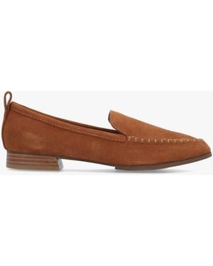 Kelsi Dagger Brooklyn Robbie Burnt Cognac Suede Loafers - Brown