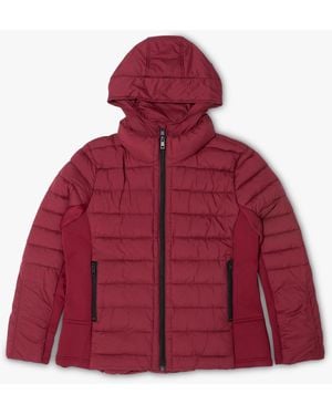 Daniel Footwear Quilted Red Padded Hooded Jacket
