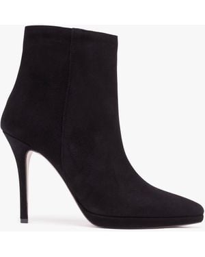 Daniel Abigail Black Suede Platform Ankle Boots