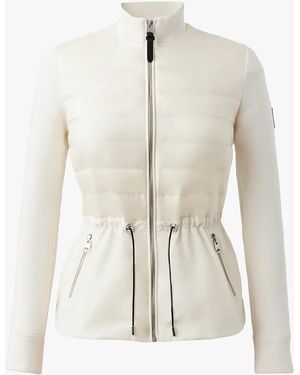 Mackage Joyce Hybrid Peplum Cream Jacket - White