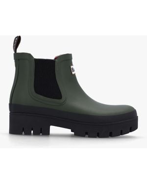 Barbour Halton & Ankle Wellington Boots - Black