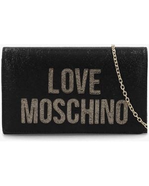 Love Moschino Smart Logo Nero Shoulder Bag - White