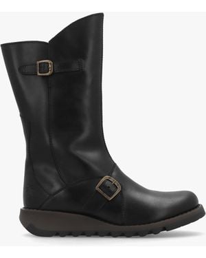 Fly London 'mes 2' Calf Length Boots - Black