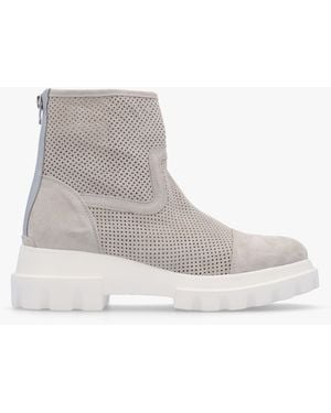 Alpe Fennel Perforated Ankle Boots - Multicolour