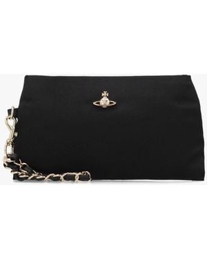 Vivienne Westwood Sadie Wristlet Pouch Bag - Black