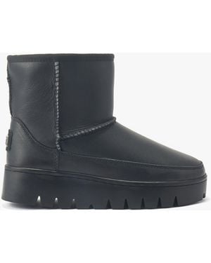Australia Luxe Class Chunky Sole Ankle Boots - Black