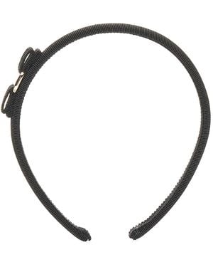Ferragamo Vara Grosgrain Headband - White