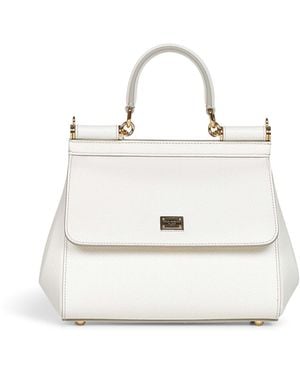 Dolce & Gabbana Medium Sicily Handbag - White