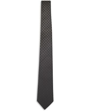 Gucci Gg Silk Jacquard Tie - White