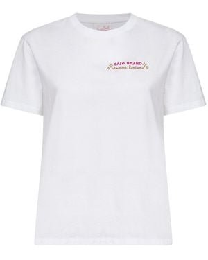 MC2 Saint Barth Cotton Jersey Emilie Embroidered T-Shirt - White