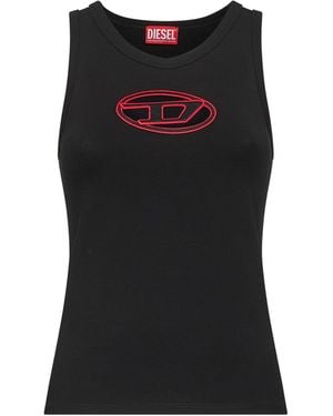 DIESEL Stretch Cotton T-Lynys-Od Tank Top - Black