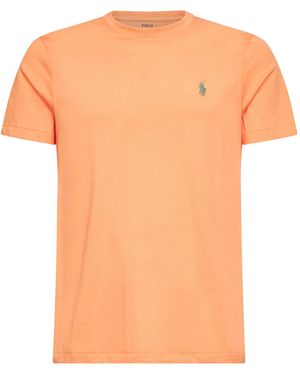 Polo Ralph Lauren Pompano Jersey Custom Slim-Fit Crewneck T-Shirt - Orange