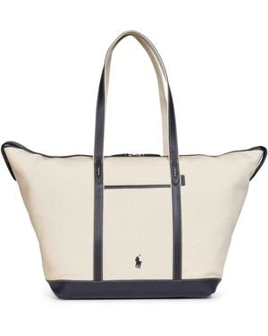 Polo Ralph Lauren Large Tote Shopper Ecru - Natural