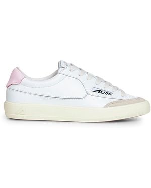 AUTRY CAPSULE Leather Windscape Low Trainers - White