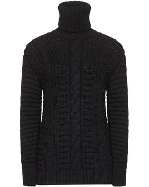 Moncler Genius Moncler X Ee72 By Edward Enninful Wool Turtleneck Jumper - Black