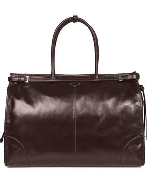 PRADA VIAGGIO Prada Bonnie Shopping Bag - Brown