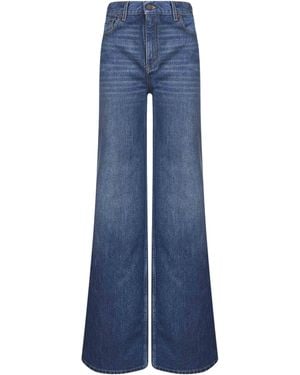 Chloé Denim High-Waisted Flare Jeans - Blue