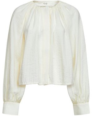 Co. Camicia A Tunica Arricciata - Bianco