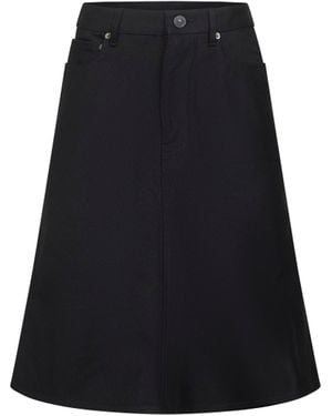 Balenciaga Gonna "Midi Godet" Bb - Nero