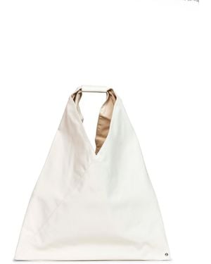 MM6 by Maison Margiela Off- Japanese Bag Classic Medium Shoulder Bag - White