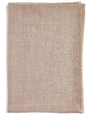 D 40 Cashmere Scarf - Natural