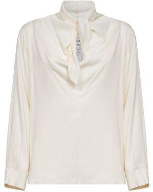 Max Mara Silk Charmeuse Mxmbadia Blouse - White