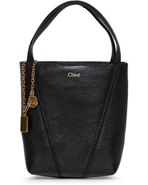 Chloé Spin Small Tote Bag - Black