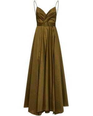 Blanca Vita Avocado Lyocell Blend Long Dress - Green