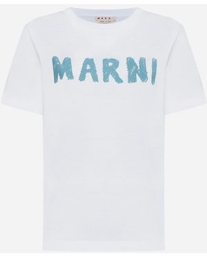 Marni White Logo T-shirt