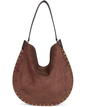 Isabel Marant Coffee Oskan Hobo Soft Shoulder Bag - Brown