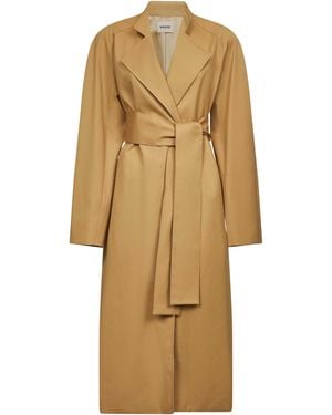 KHAITE Cotton Gabardine Lagden Trench Coat - Natural