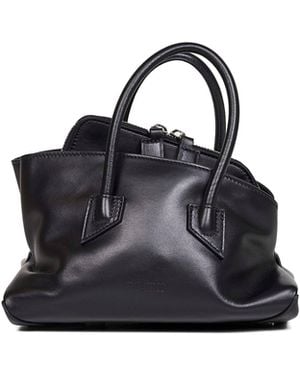 The Attico "La Passeggiata Mini" Top Handle Bag - Black