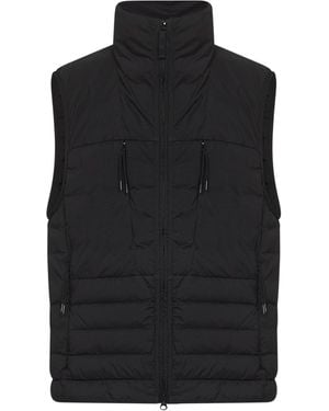 Stone Island Stretch Nylon Padded Vest - Black